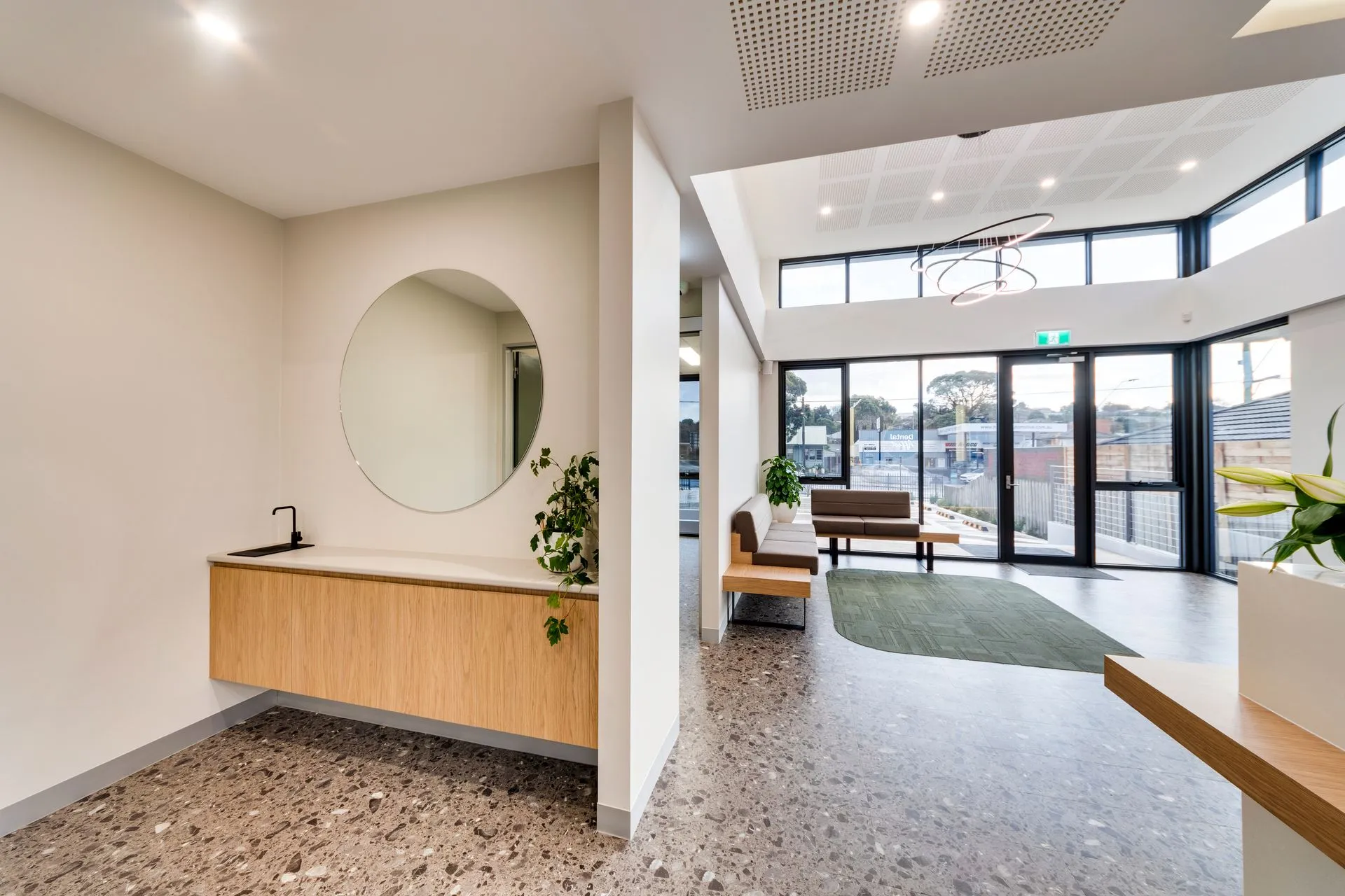 Reception and waiting area inside the Dental.Affect clinic in Highton, Geelong